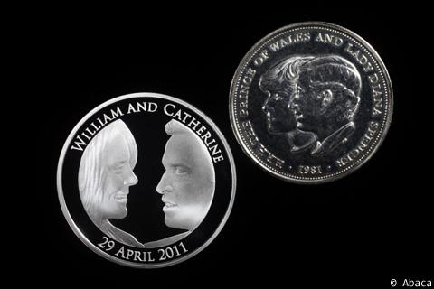 Mariage du Prince William et de Kate Middleton ... et maintenant, des pièces de monnaie