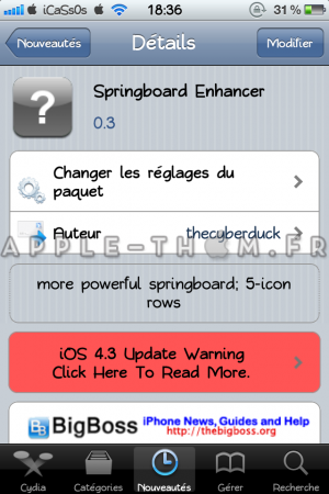 Springboard Enhancer : Regrouper quelles atouts en un seul tweak