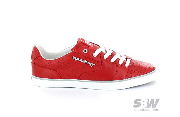 supreme being slab perfo leather red Nouveautés Supreme Being shoes 2011