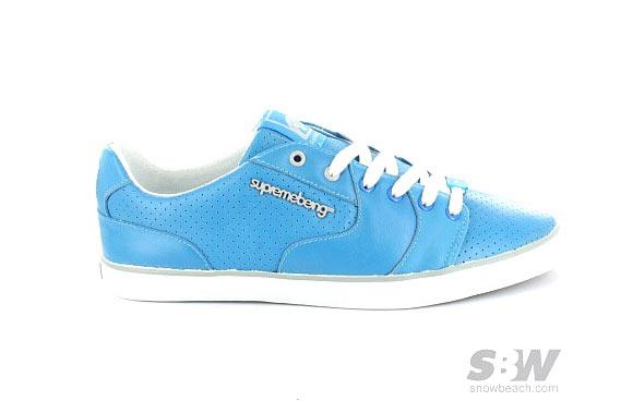supreme being slab perfo leather cyan Nouveautés Supreme Being shoes 2011