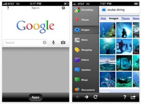 Google Mobile Search iOS