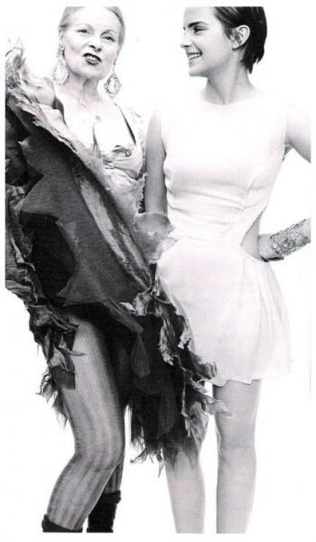 Vivienne Westwood et Emma Watson en pose pour ELLE UK