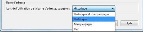 suggestions Modifier les liens qui saffichent dans la barre dadresse Firefox