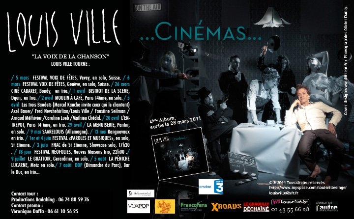 L’album de la semaine : « Cinémas » de Louis Ville