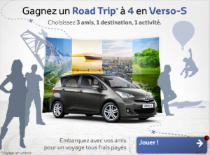 Gagnez un roadtrip avec la Toyota Verso S
