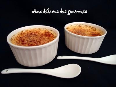CRÈMES BRULÉES A LA NOIX DE COCO ET AU GINGEMBRE