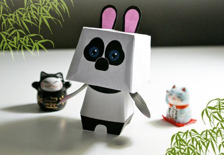 paper toy papertoy panda