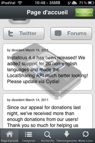 [Cydia] Installous passe en version 4.4