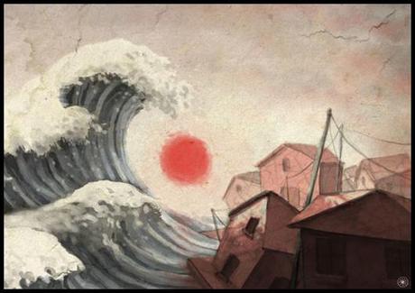 Romain Lubière La vague1 Artistes, illustrez votre soutien au Japon.