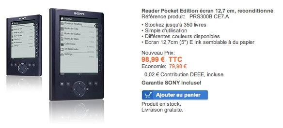 Sony : déstockage de PRS-300 à 99€