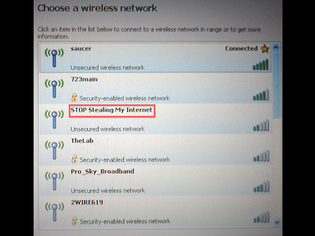 Quel nom porte votre réseau wifi ? #humour