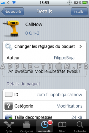 CallNow 0.0.1-3 : Appeller rapidement via Activator