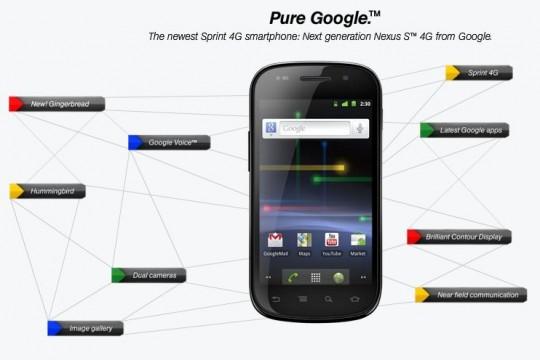 nexus s 4G 540x360 Le Google Nexus S 4G chez Sprint