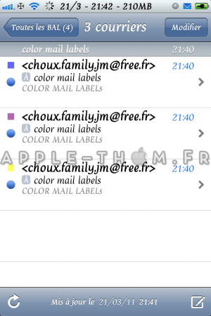 COLOR MAIL LABELS mettez de la couleur dans votre boite mail