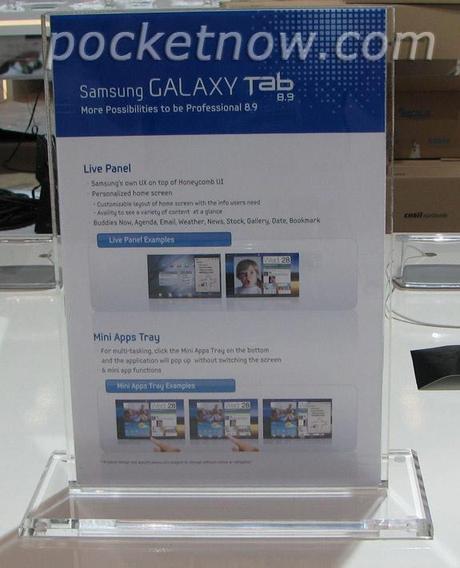 La Samsung Galaxy Tab 8.9 est confirmée