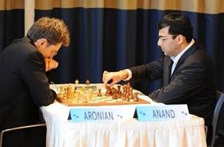 Echecs à Monaco : ronde 8 - Levon Aronian 1-0 Vishy Anand