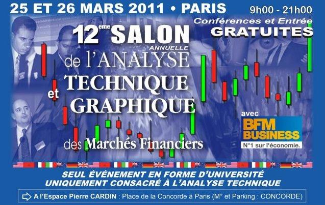 Salon de l'analyse technique le 25 et 26 mars 2011 à  l'Espace Cardin
