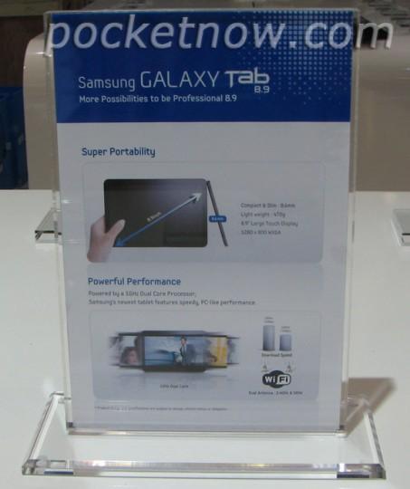 galaxy tab 89 two 453x540 La Samsung Galaxy Tab 8.9 se dévoile