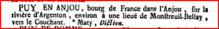 LE PUY-NOTRE-DAMEvu par les dictionnairesLe Grand Diction...