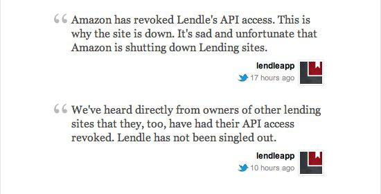 Amazon : la fin des services tiers de prêt de livres électroniques ?