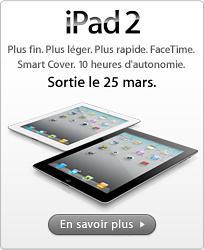 Les tarifs de l’iPad 2 dévoilés, à partir de 489€