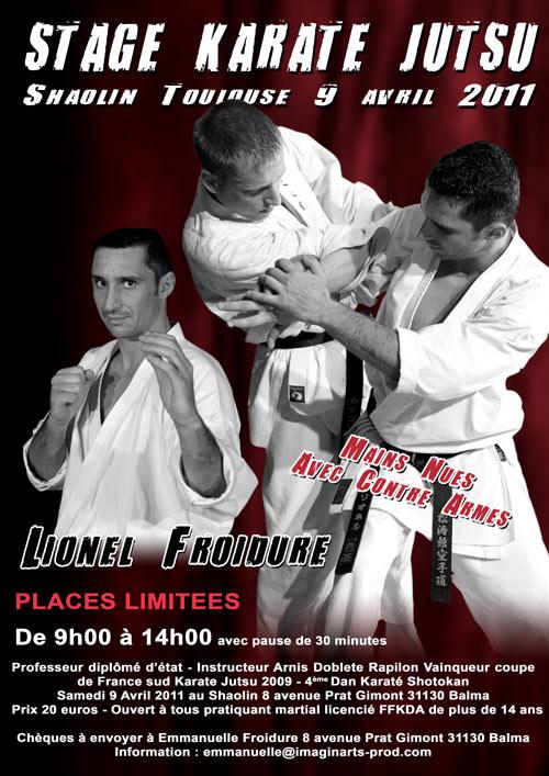 stage karate jutsu lionel froidure