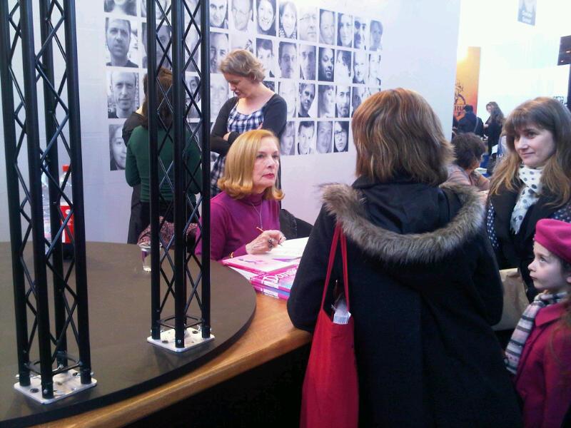 Anne-Marie Pol, Tatiana de Rosnay, Anne Plichota et Cendrine Wolf en dédicace au Salon du Livre