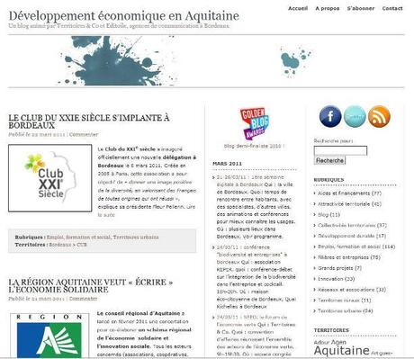 Territoires & Co : un blog sur le développement économique en Aquitaine