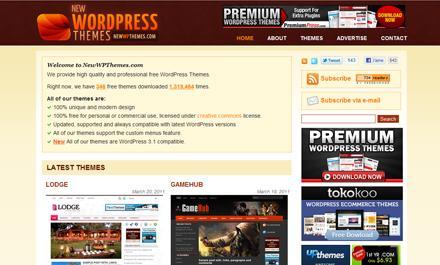 worpress07 Top 10 Atelier Du Net : 10 sites avec les plus beaux thèmes Wordpress gratuits