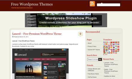 worpress09 Top 10 Atelier Du Net : 10 sites avec les plus beaux thèmes Wordpress gratuits