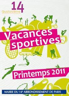 Programme des vacances sportives - Printemps 2011 - suite