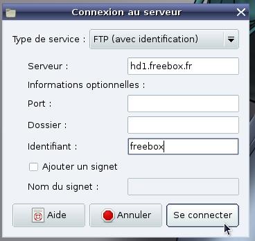 [Tuto] Décodeur Freebox HD v5 : Acces FTP sous Mandriva
