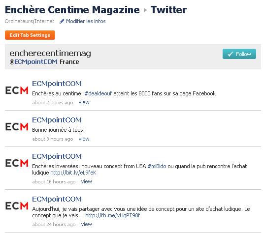 Découvrez la nouvelle Fan-Page Facebook d’Enchère Centime Mag!