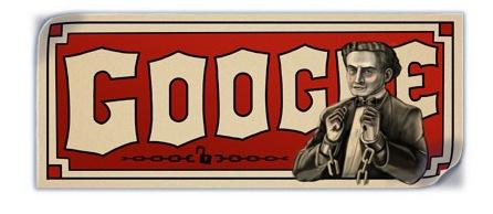 houdini google Google souhaite un bon 137ème anniversaire à Harry Houdini
