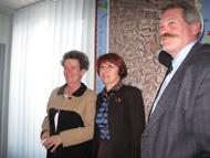 Rolande Figières, Catherine Arenou, M. Gaillard élus de Chanteloup