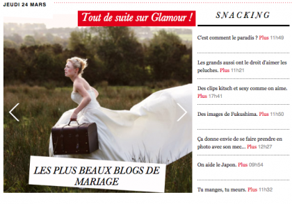 Le Blog de Madame C dans Glamour ! Yeeepa ♡