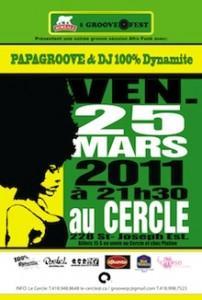 SOIRÉE AFRO-FUNK GROOVE AVEC PAPA GROOVE ET INVITÉS  - 25 mars 2011 - Le Cercle