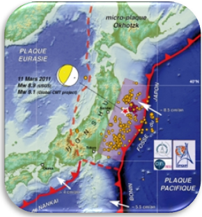 Localisation du séisme et de ses répliques