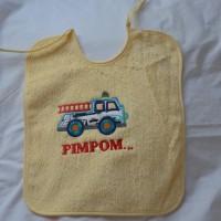 bavoir camion de pompier petitmonstre.Fr