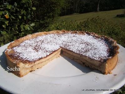 Tarte et  panna cotta  tout  spéculoos