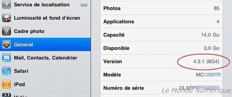 Mise à jour iOS 4.3.1 disponible pour l’arrivée de l’iPad 2
