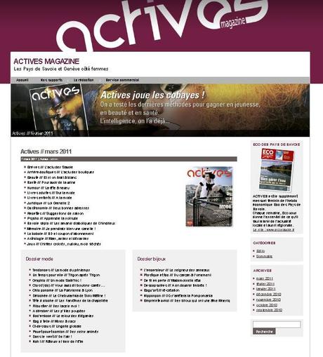 Actives Magazine : le féminin des Pays de Savoie