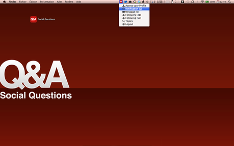 Social Questions disponible sur le Mac App Store