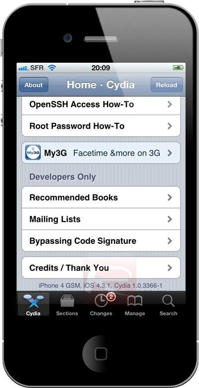 Jailbreak de l’iOS 4.3.1 : c’est fait !