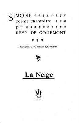 Remy de Gourmont Simone, poème champêtre. Illustrations de Georges d'Espagnat