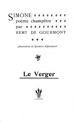 Remy de Gourmont Simone, poème champêtre. Illustrations de Georges d'Espagnat