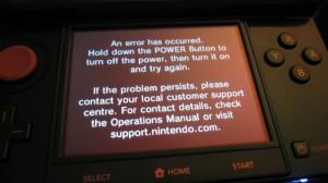 La nouvelle console 3DS de Nintendo connait un bug