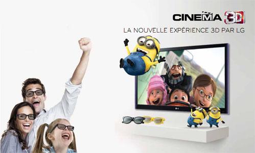LG réinvente la 3D avec sa nouvelle gamme Cinema 3D