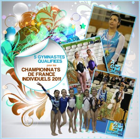 5 gymnastes de l’AGM qualifiées aux Championnats de France Individuels 2011 !