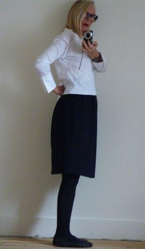 Jupe lanvin et blouse zara